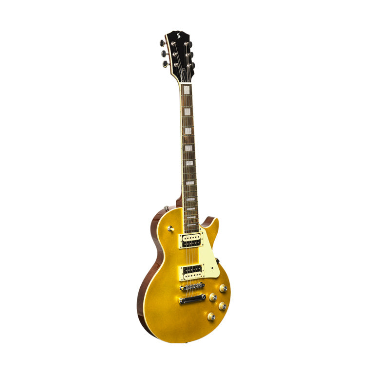 Stagg Electric Guitar Les Paul Style Standard Series Gold