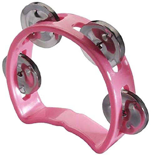 Stagg Mini Tambourine Pink 4 Jingle