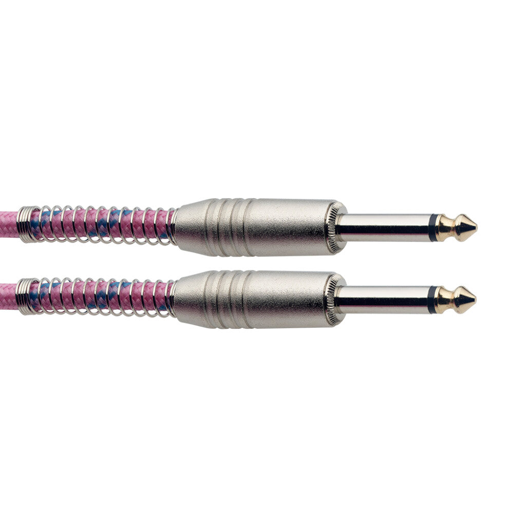Stagg Instrument Cable Vin Tweed Pink Cable 3m