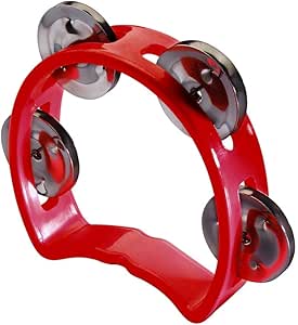 Stagg Mini Tambourine Red 4 Jingle