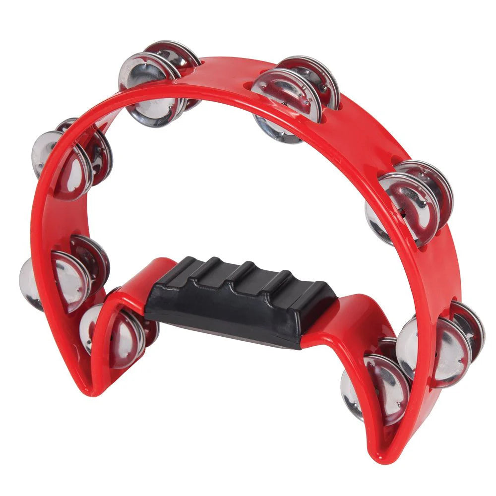 PP Tambourine 1/2 Moon Red