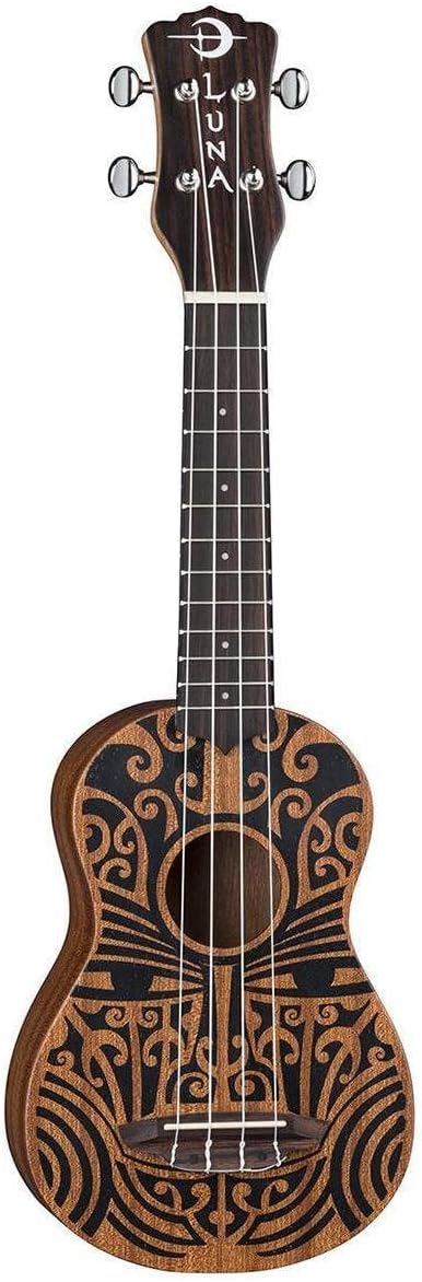 Ukulele Luna Tribal Soprano Mahogany