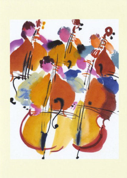 Postcard - Five Basses