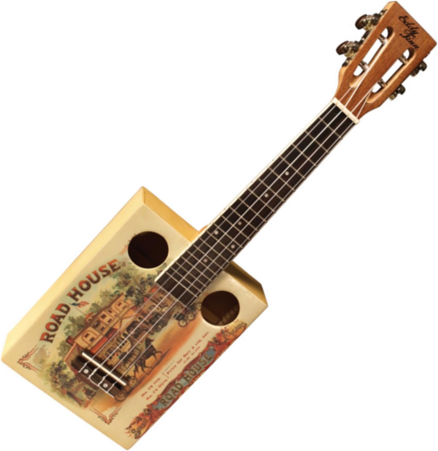 Ukulele Cigar Box Eddy Finn +Gigbag