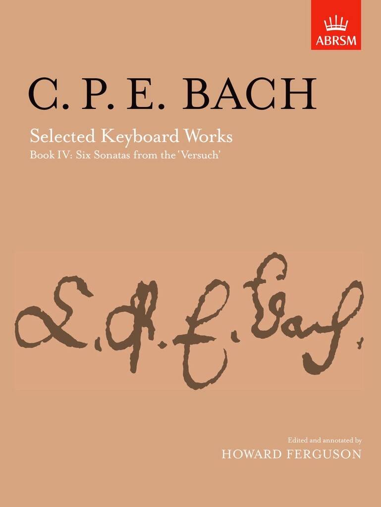 CPE Bach Selected Keyboard Works Bk 4 Six Sonatas