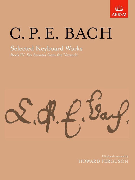 CPE Bach Selected Keyboard Works Bk 4 Six Sonatas