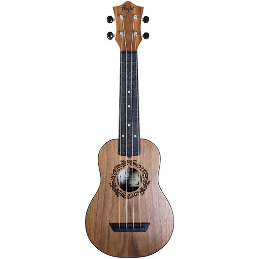 Ukulele Flight Sop Travel ABS Walnut