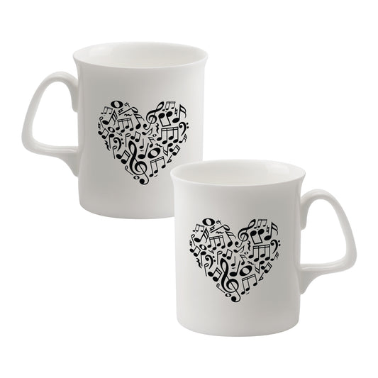 Mug Heart of Notes Bone China MG