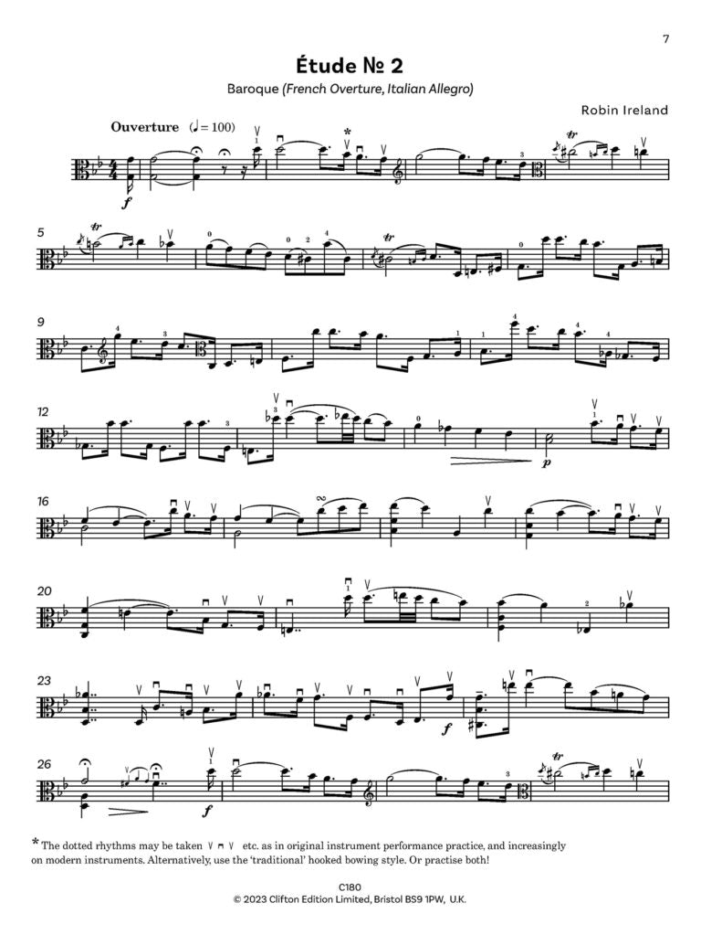 Robin Ireland Concert Etudes Viola C180