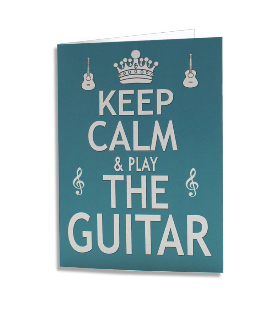 Card Keep Calm & Play Guitar HL