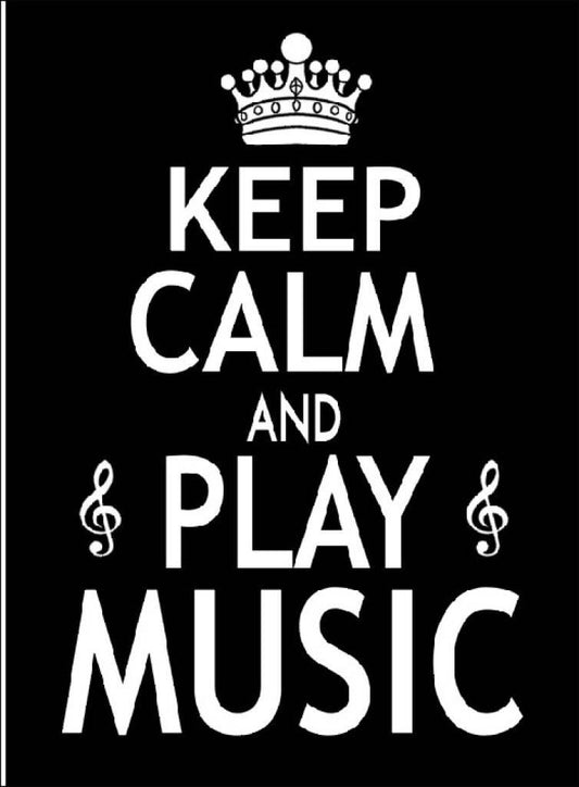Card Keep Calm & Play Music HL