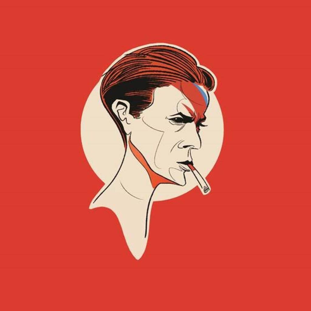 Card Pop Art Icons David Bowie