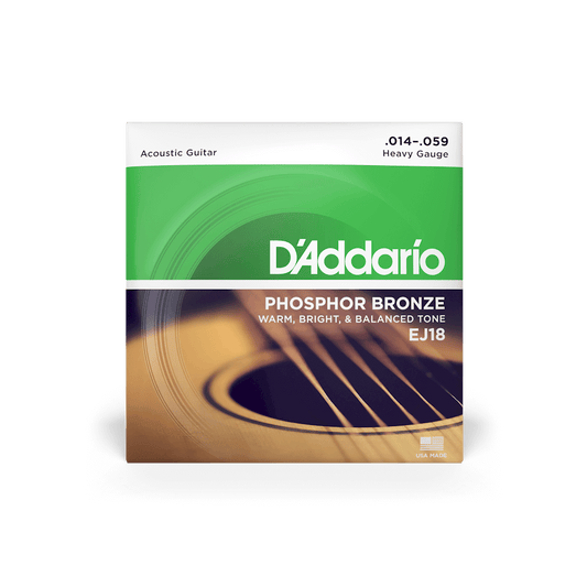 D'Addario EJ18 Phospor Heavy Set Green