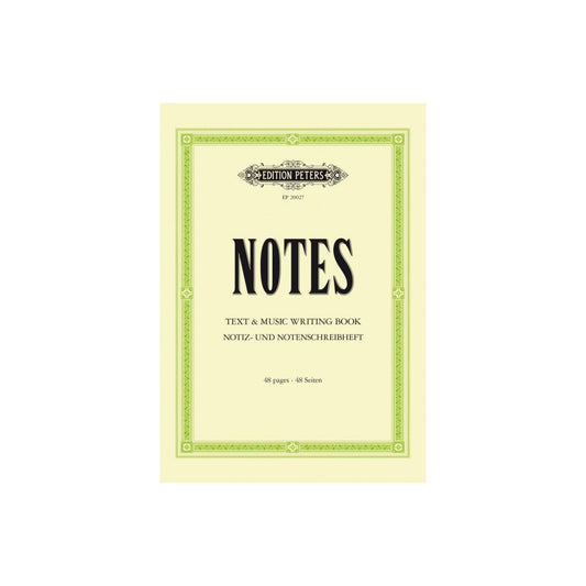 Notes Text & music Writing book