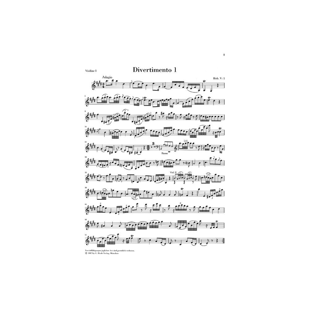 Haydn: String Trios -  Book 1 - Henle - Parts - HN424
