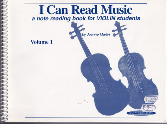 Martin: I Can Read Music Violin Volume 1 ~ Second Hand