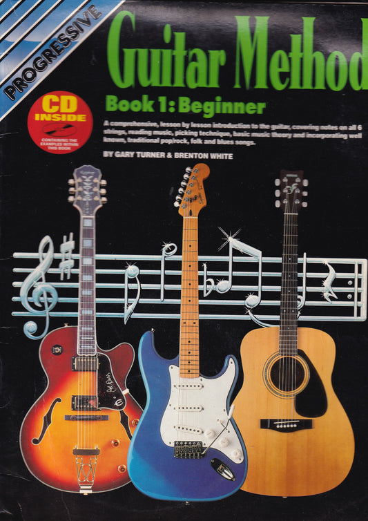 SH Progressive Guitar Method Book 1 Beginner with CD
