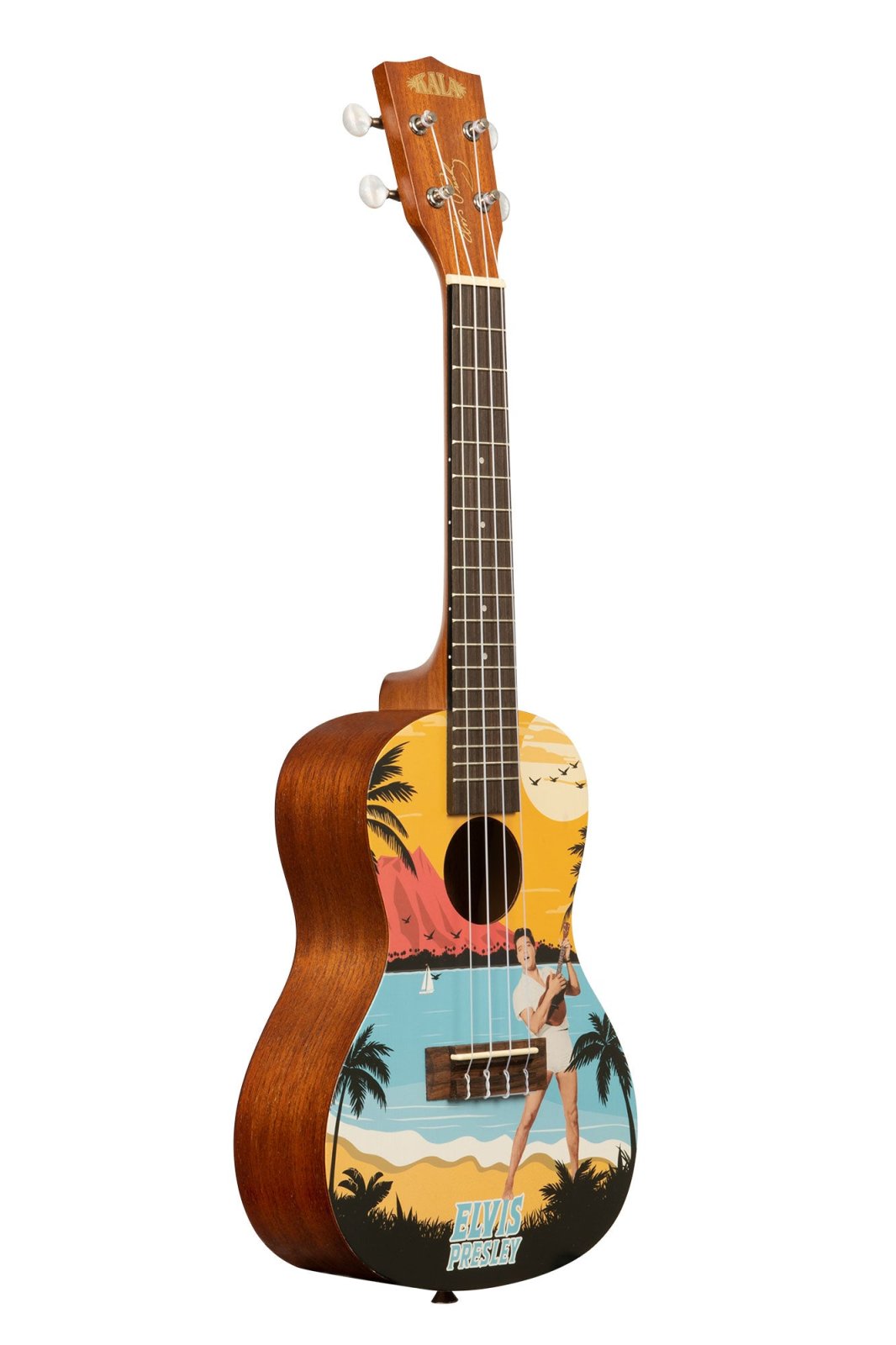 Kala Ukulele Concert Elvis Pack Blue Hawaii