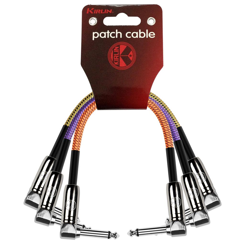 Kirlin Fabric Patch Cables 6' 3Pk