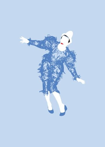 Card Pop Art David Bowie Clown