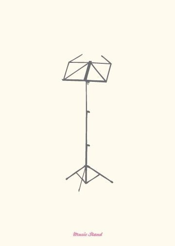 Card Vintage Music Stand