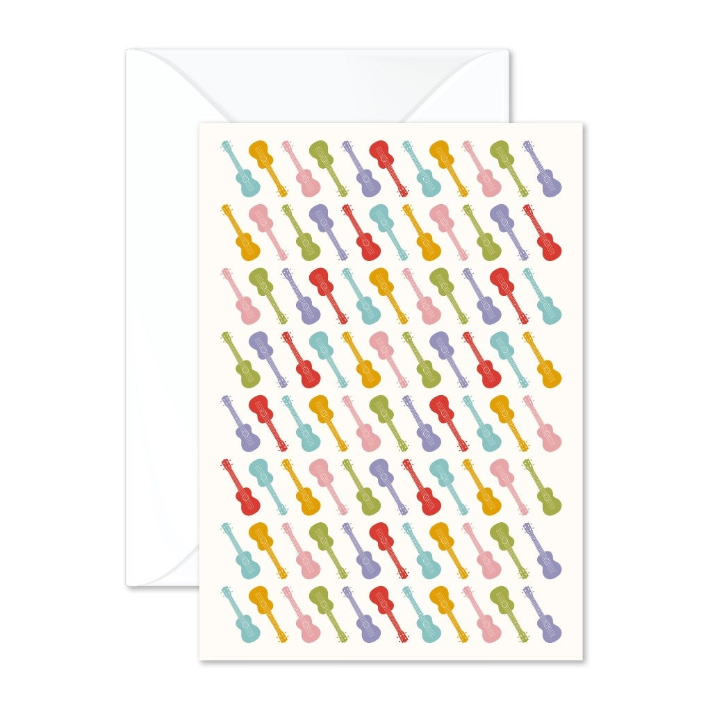 Card Vintage Ukulele