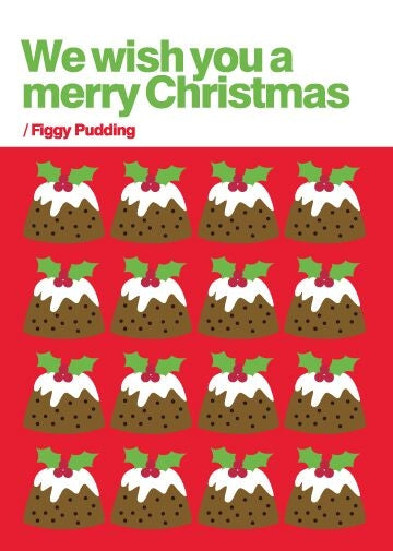 Card Figgy Pudding Xmas