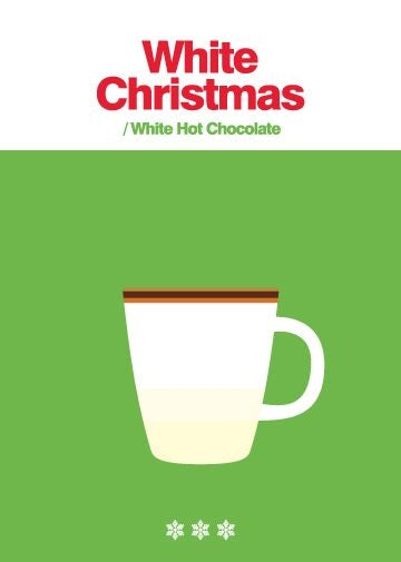 Card White Hot Chocolate Xmas