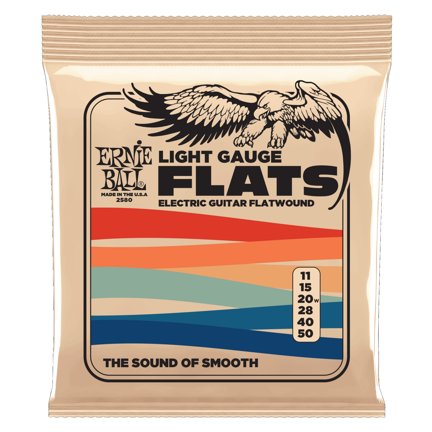 Ernie Ball Light Gauge Flats Stainless Steel Flatwound Electric 11-50