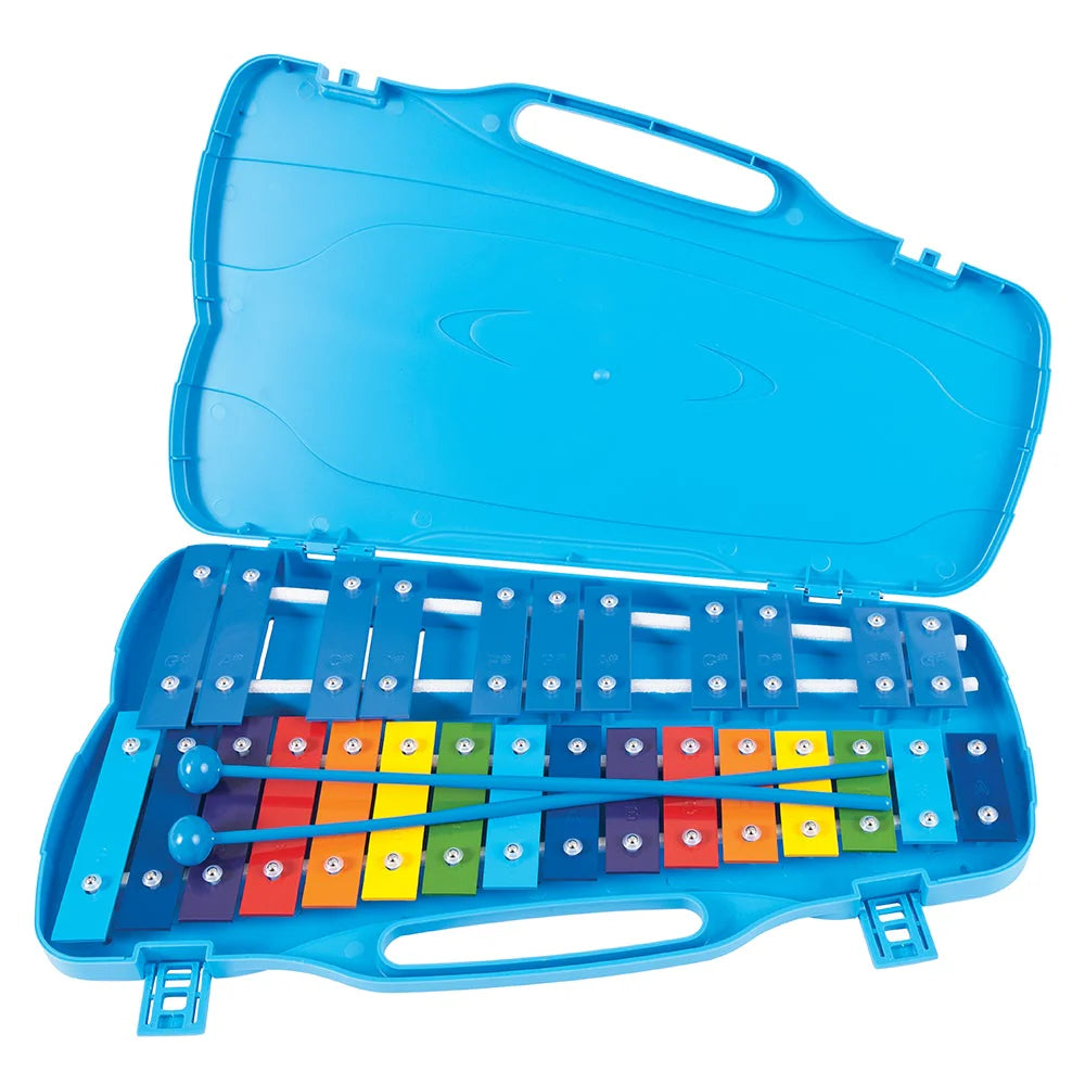 PP Glockenspiel 27CK Blue Case Rainbow 25 Note