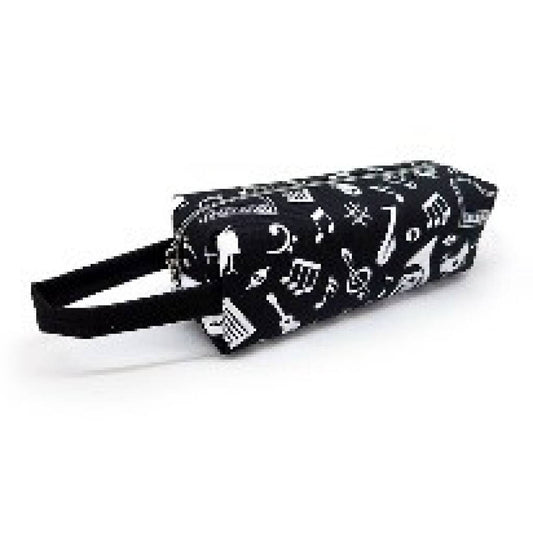 Pencil Case Music Sign Black Lage Cuboi