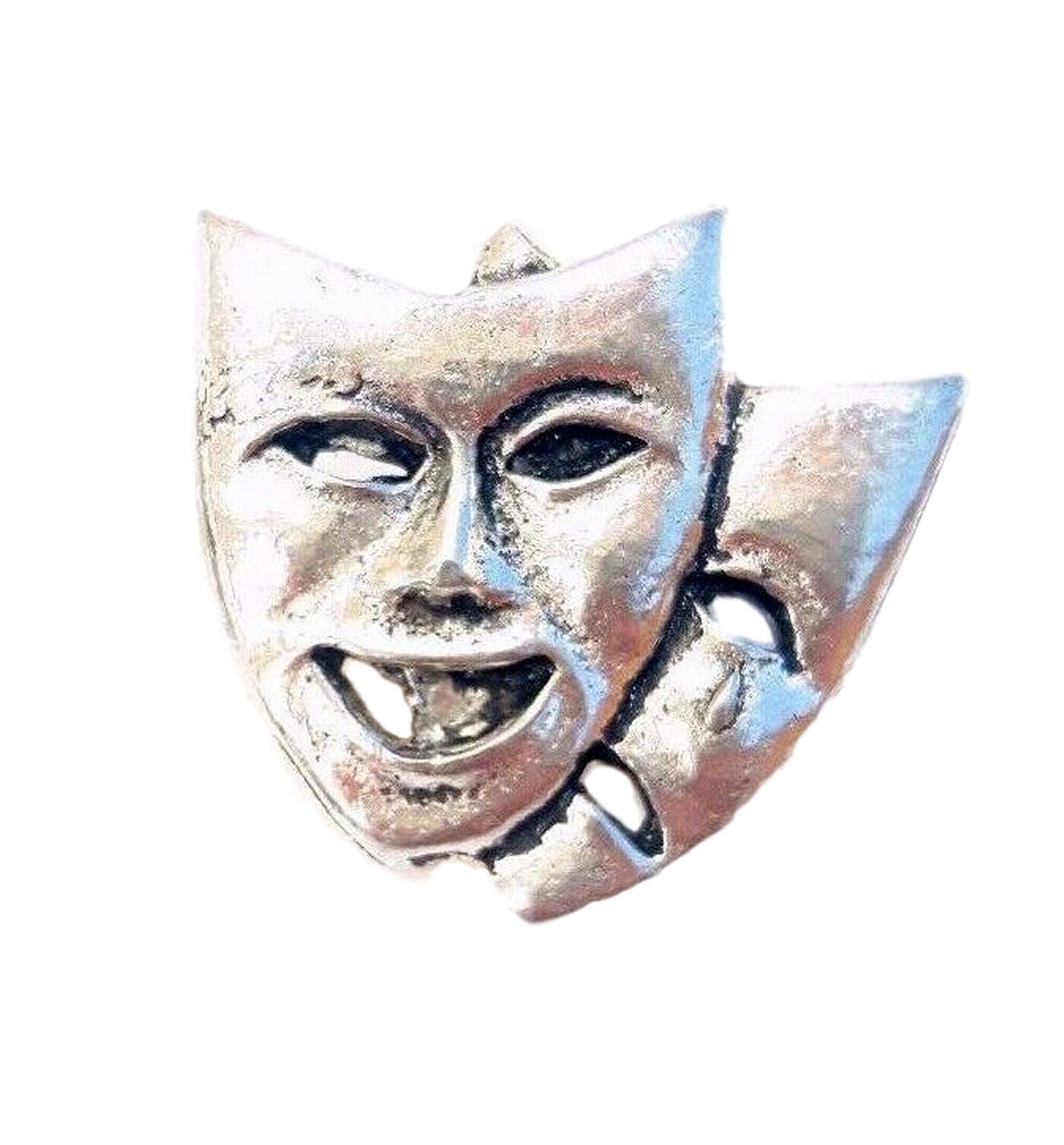Pewter Badge Theatrical Masks