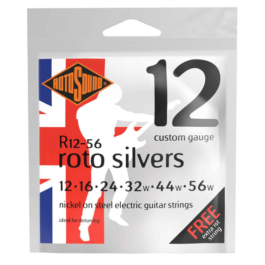 Rotosound Silvers 12-56 Custom Electric