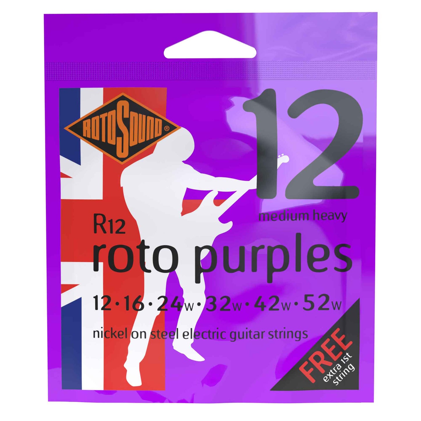 Rotosound Purple Set Medium Heavy 12-52