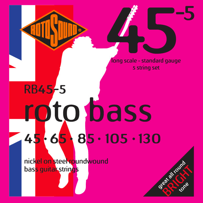 Rotosound Bass Gtr Strings 45-5 5 strin