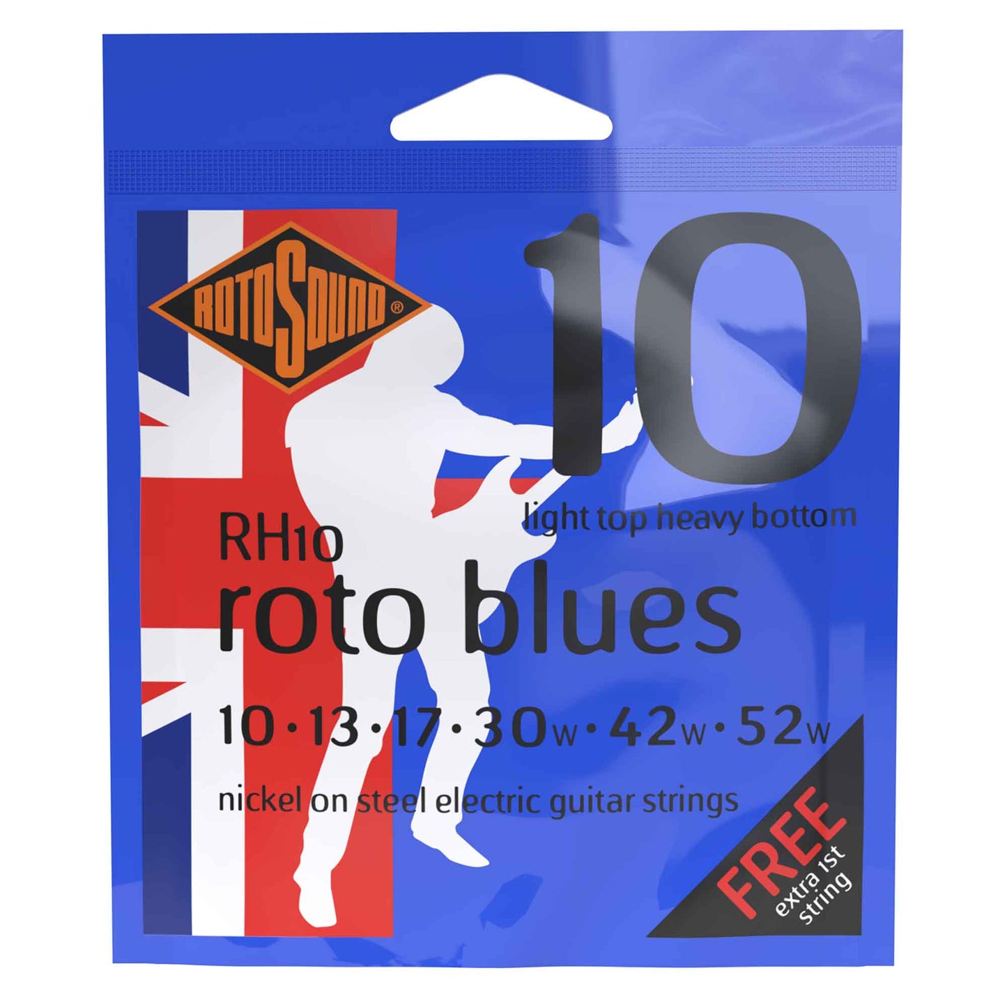 Rotosound Blue Set 10 Light Top Heavy Bottom