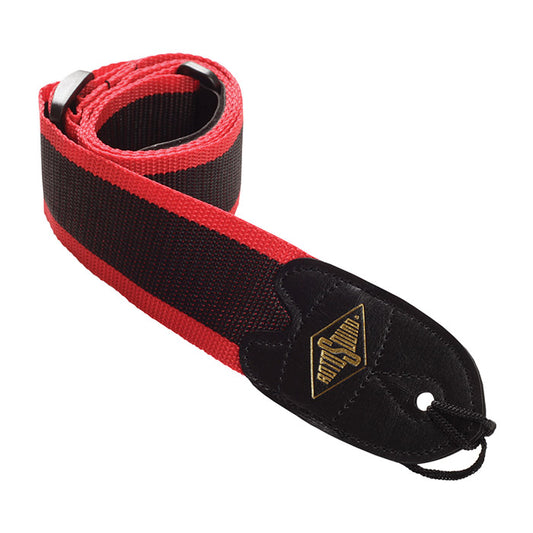 Gtr Strap Rotosound Red Stripe Webbing