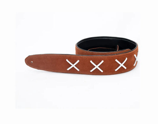 Leathergraft Guitar Strap - Gilmour - Brown