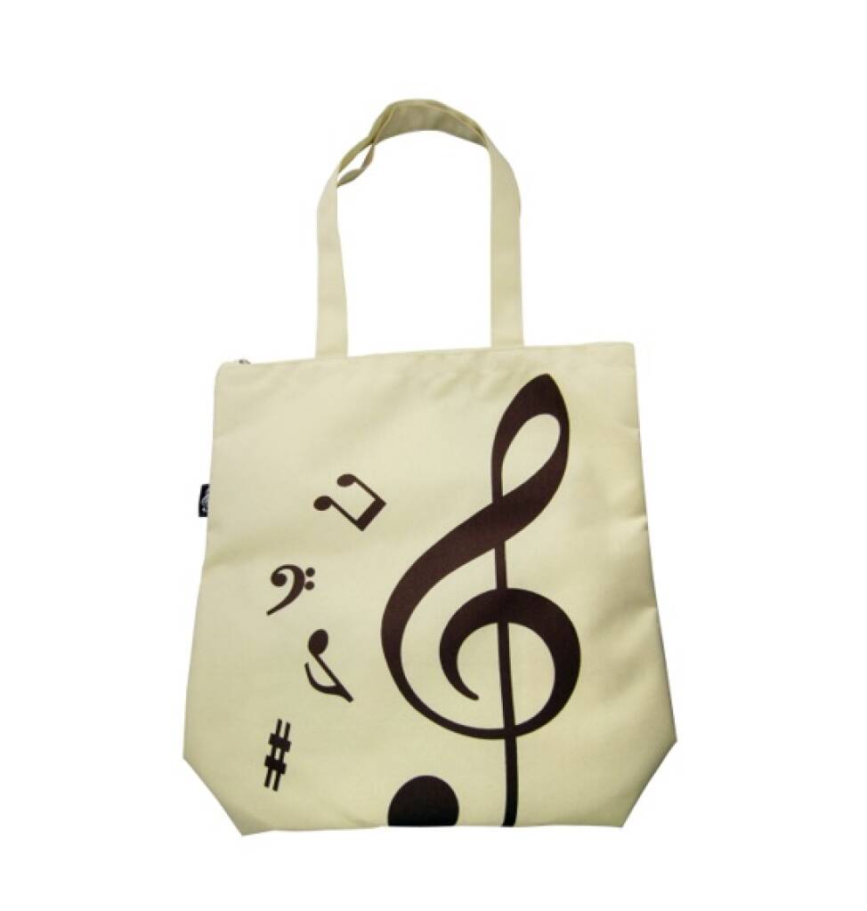 Tote Bag Treble Clef Beige HL