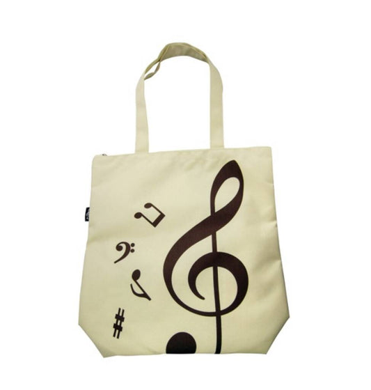 Tote Bag Treble Clef Beige HL
