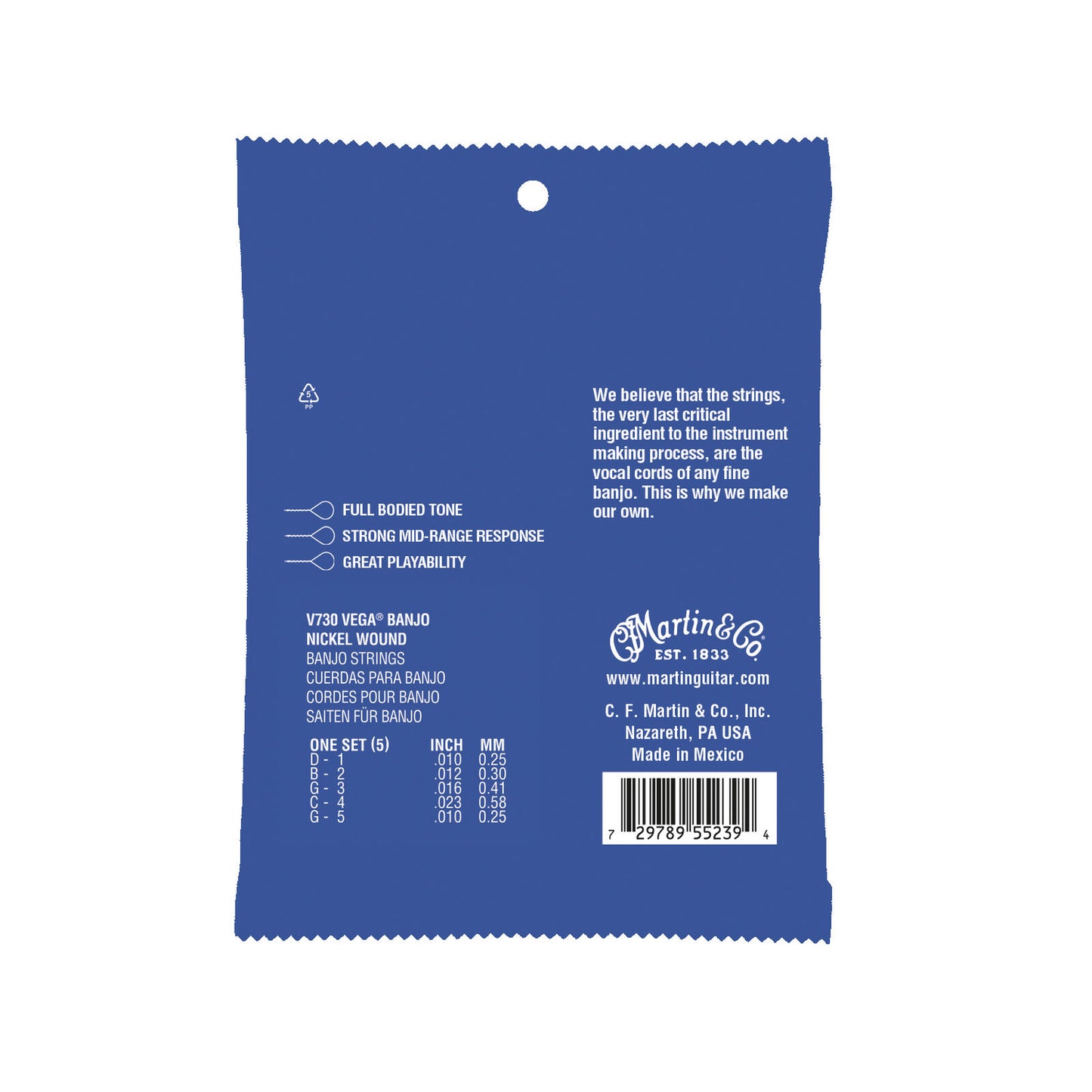 Martin Banjo Vega Nickel Wound .010-.02