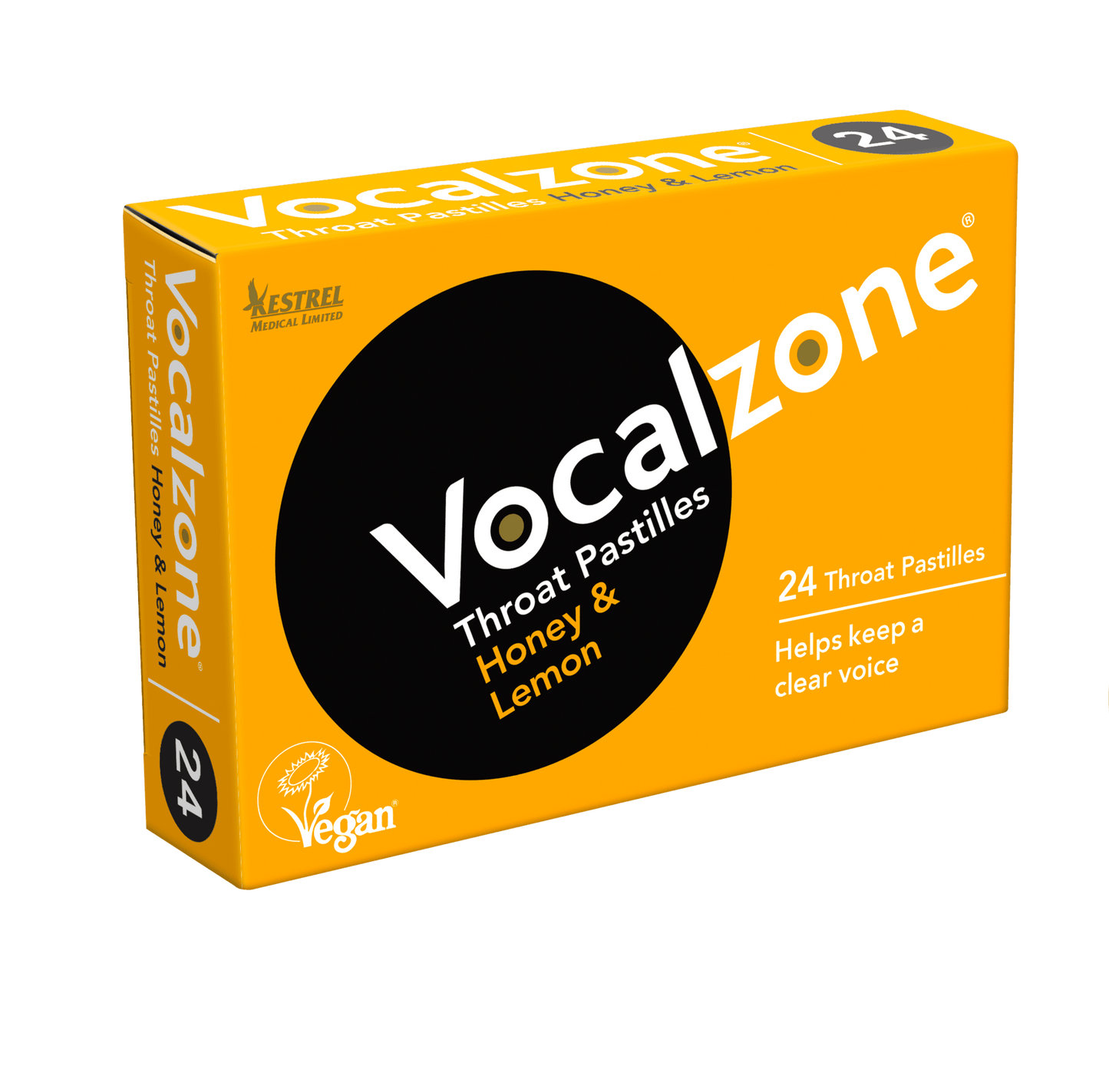 Vocalzone Throat Pastilles Honey&Lemon