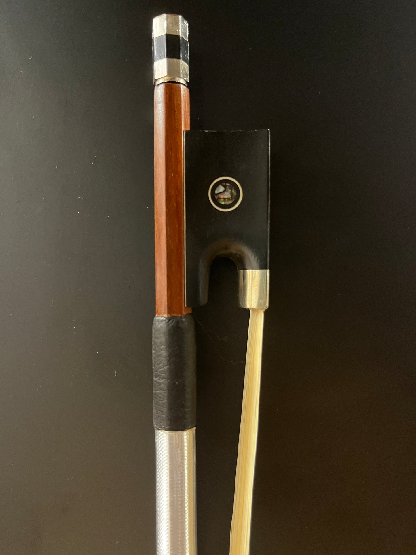 Vln Bow 1/4 Round Full Ebony Frog 1464JF