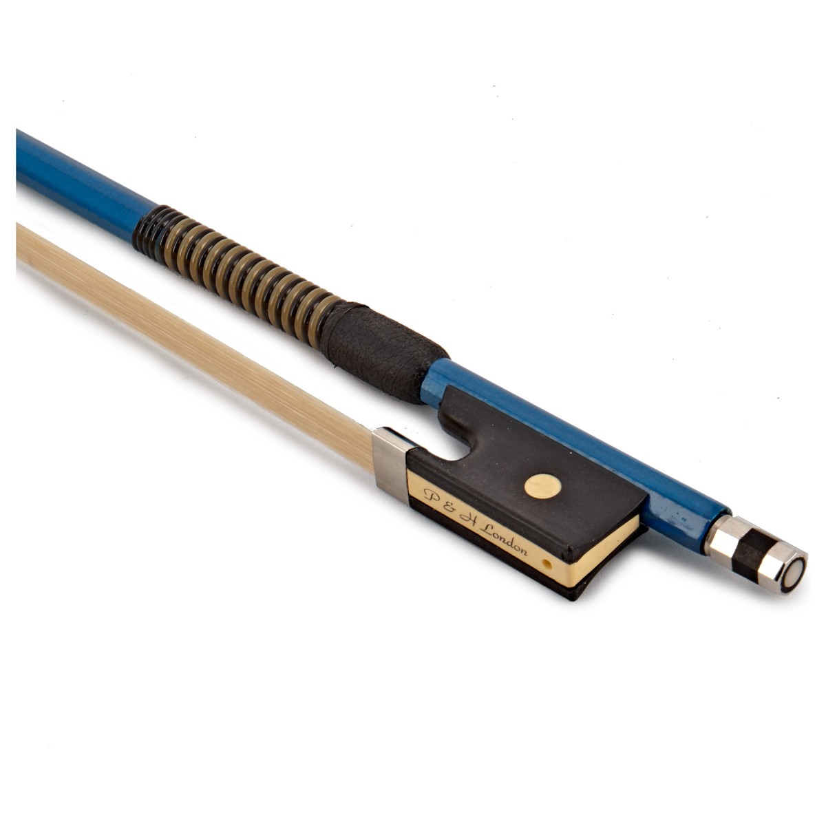 Vln Bow 3/4 P&H F/Glass Nat Hair BLUE S