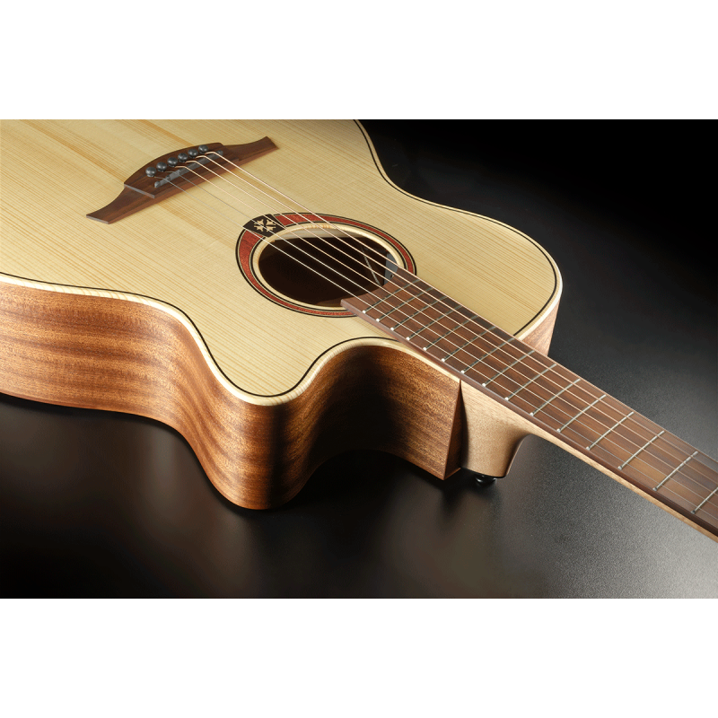 LAG T70ACE Electro-Acoustic Cutaway Auditorium Guitar