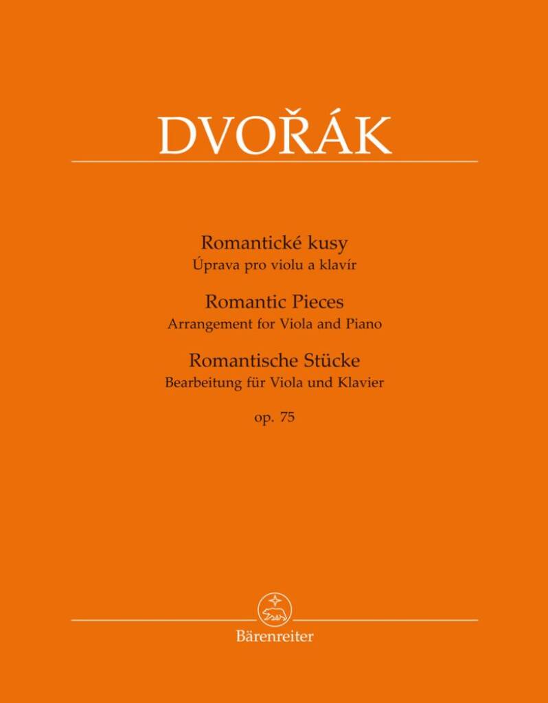 Dvorak Romantic Pieces Op75 Vla & Pno N