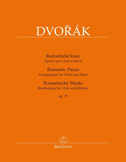 Dvorak Romantic Pieces Op75 Vla & Pno N