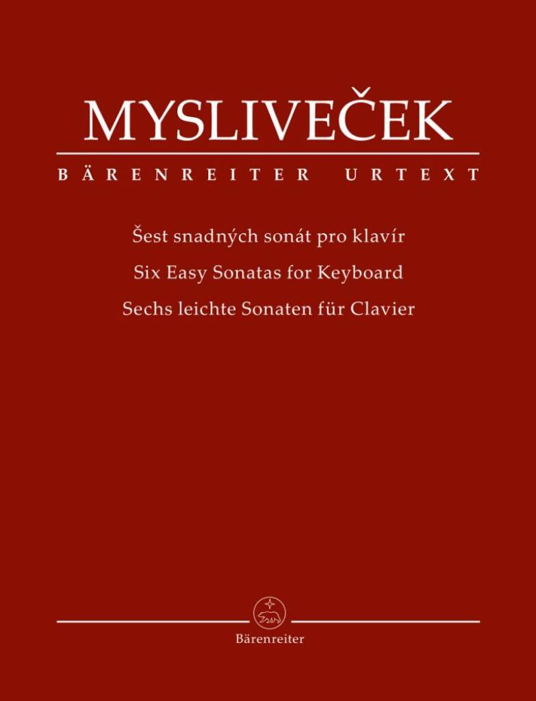 Myslivecek Six Easy Sonatas Keyboard BA