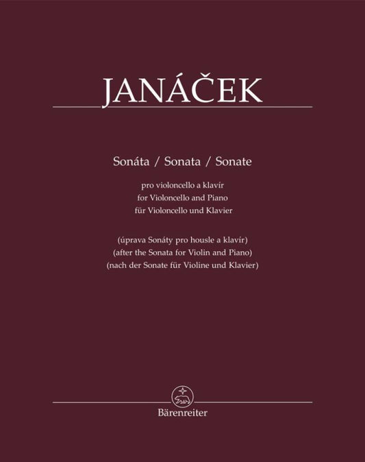 Janacek Sonata for Vcl & Pno