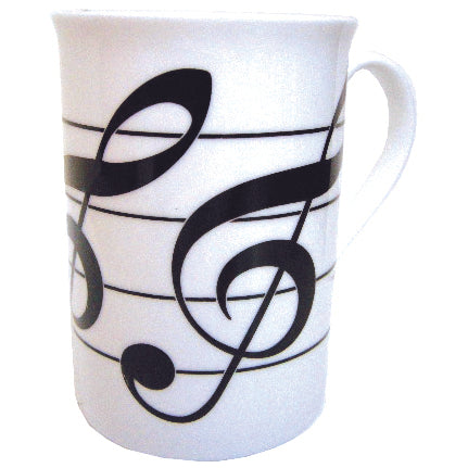 Mug Three Treble Clefs